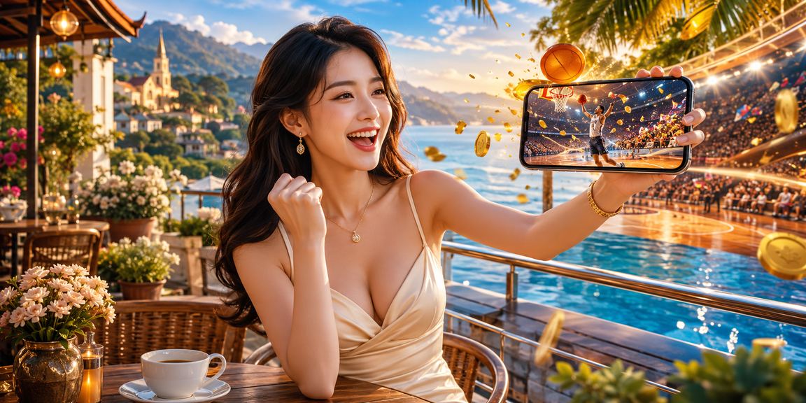 Người dùng Đà Lạt xem cược bóng rổ và uống cà phê trên điện thoại